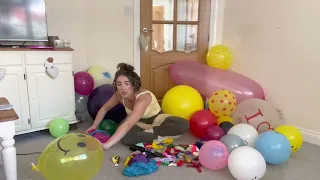 CELEBRATING 20,000 SUBSCRIBERS BY BLOWING UP OVER 100 THEMED BALLOONS