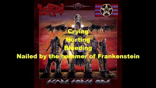 Lordi -  Nailed By The Hammer Of Frankenstein Lyrics