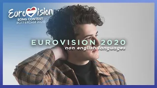 Eurovision 2020 - Non-English languages