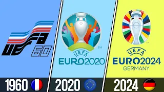 ⚽ Все Эмблемы (Логотипы) всех Чемпионатов Европы по Футболу 1960 - 2022 | Страны-хозяйки ЧЕ (ЕВРО) ⚽