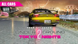 NFSU2 Remastered | All Cars List |  Tokyo Nights Mod by HellRaven | Mods, Addons and more...