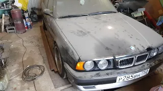 BMW E34 540 первый запуск после зимовки