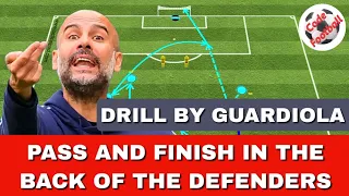 Passing and finishing tactical drill by Guardiola!