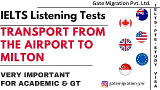 Transport from the airport to Milton IELTS listening practice test | GATE MIGRATION