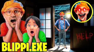 BLIPPI & RYAN'S WORLD found BLIPPI.EXE in his HOUSE!