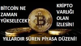 BİTCOİN NE ZAMAN YÜKSELECEK?🚀KRİPTO VARLIĞI OLAN İZLESİN!🚀YILLARDIR ŞAŞMAYAN PİYASA DÜZENİ! DİKKAT!🚀