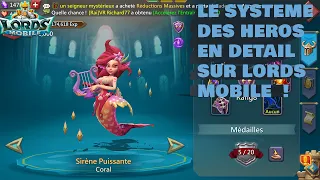 TOUT SAVOIR SUR LES HEROS DANS LORDS MOBILE 2023 ! Aspect farm et war etc...