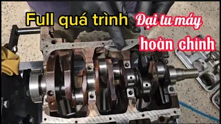 Full quá trình đại tu máy hoàn chỉnh -  xe Mitsubishi 6G72  V93