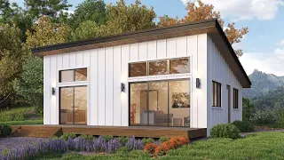 THE MOST BEAUTIFUL FLOOR PLAN TINY HOUSE LEAN CABIN ARCHITECTURAL PLANS