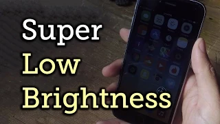 Lower Screen Brightness Below the Default Level on Your iOS Device [How-To]