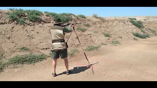 Andy shooting a .500 Nitro Express double rifle