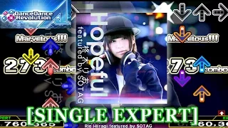 【DDR A】 Hopeful [SINGLE EXPERT] 譜面確認+クラップ