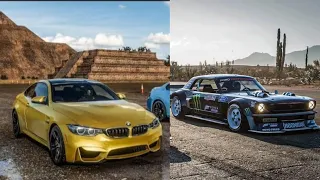 Forza Horizon 5 drag race BMW M4 vs Ford Mustang hoonicorn