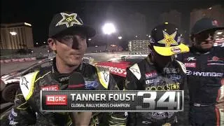 Tanner Foust and Brian Deegan post race interview at Global RallyCross