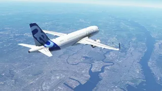 Plane cruising speed visualised from the ground