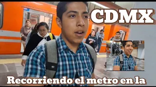 Recorriendo el Metro de la CDMX 🇲🇽 ||Me Corrieron de Una Plaza por Grabar|| Línea 7 parte 1