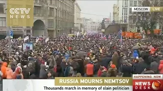 Thousands in Moscow march in memory of Boris Nemtsov