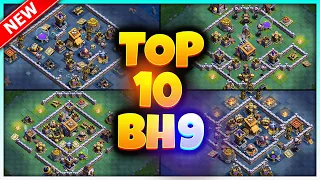 NEW Best BH9 BASE Link | Top10 Strongest Builder Hall 9 Trophy Base | Clash of Clans