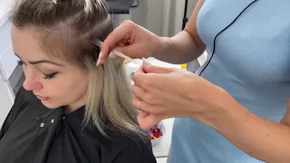 Голливудская техника наращивания волос. Подробное видео. Наращивание на трессах. Ice extension