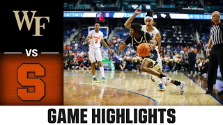 Wake Forest vs. Syracuse 2023 New York Life ACC Men's Basketball Tournament Highlights