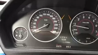 BMW 316i F30 chip 220hp acceleration 0-100 kmh