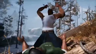 cj vs big smoke god of war mod