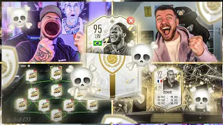 SUPER IDEE MAL WIEDER 🤬 RANDOM PRIME ICON MOMENTS PACK SQUADBUILDER BATTLE vs PROOWNEZ FIFA 22 SBB