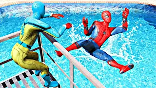 GTA 5 Epic Water Ràgdolls Spider-Man Jumps / Fails ep. 28 #ragdolls #spiderman #epic