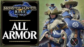 Monster Hunter Rise ALL ARMOR! Low Rank & High Rank Armor Look and Skills for MH Rise