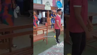 Chidi Dike fighting on movie set