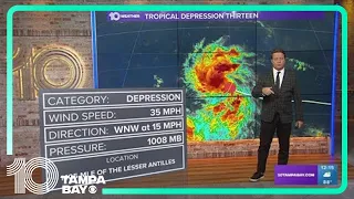 Tracking the Tropics: Tropical Depression 13 forms, forecast to become major hurricane by the weeken