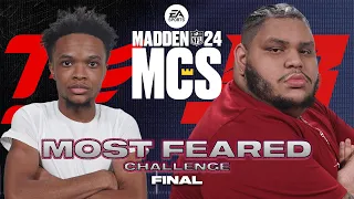 Madden 24 | TJ vs JonBeast | MCS Most Feared Challenge Final | The Rookie and the Beast