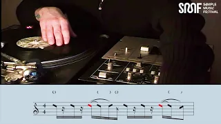 DJ Q-BERT SCRATCH DRUMMING | TUTORIAL | SAMPLE MUSIC FESTIVAL