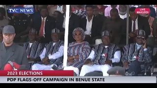 Wike, Ortom, Makinde Flags-Off PDP Campaign in Benue State 2 | TVC NEWS LIVE