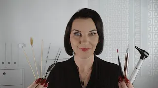 ASMR Ear Cleaning (with lots of tools and the softest brushes)