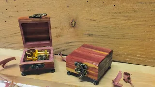 Alaskan Milled Cedar turned into Simple Handmade Wooden Music Box