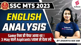 SSC MTS English Analysis 2023 | English Questions Asked on 2 May | SSC MTS English | Ananya Ma'am