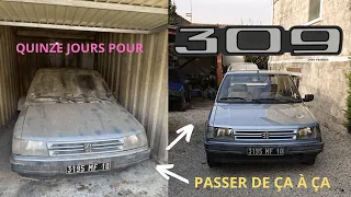 RÉNOVATION - LA PEUGEOT 309 GR SE RÉVEILLE APRÈS 20 ANS  DE SOMMEIL.