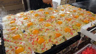 fast skill! egg pancake making - japanese street food