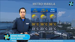 Public Weather Forecast issued at 4:00 PM - December 22, 2022