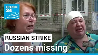 Ukraine: Dozens missing after Russian missile strike on mall kills 18 • FRANCE 24 English
