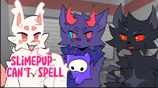 Slimepup can’t spell | Kaiju Paradise Aniamtion | Sprinklekit, Slimepup, Panther, Carneline