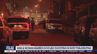 Man, woman injured in double shooting in West Philadelphia