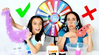 DESAFIO DA ROLETA MISTERIOSA DE SLIME! ★ Brincando com a Mamãe (Mystery Wheel Of Slime Challenge)
