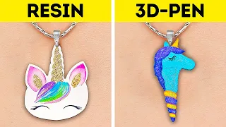 3D-PEN VS. RESIN || Colorful And Cheap DIY Accessories, Repair Tricks And Mini Crafts