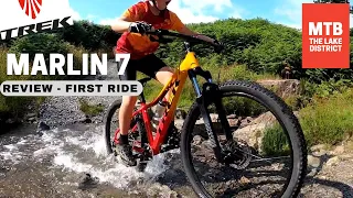 TREK MARLIN 7 - REVIEW & FIRST RIDE - MTB Monday - Rock Shox Shimano