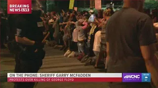 "You can protest, but you have to obey the law," sheriff says.