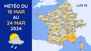 Météo du Lundi 18 au Dimanche 24 Mars 2024