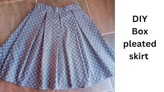 DIY Box pleated skirt | How to make a box pleated skirt