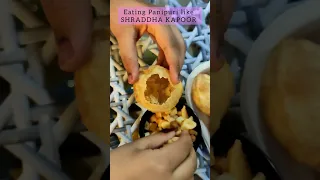 Shraddha Kapoor Birthday Special 😍 | Eating Panipuri like Shraddha Kapoor #shorts #shraddhakapoor